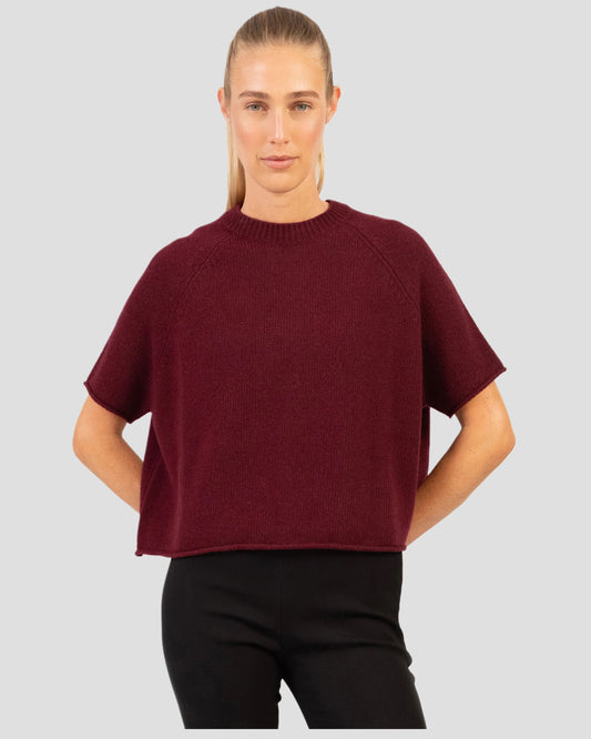 ANNA V BERG Greta Sweater dark cherry