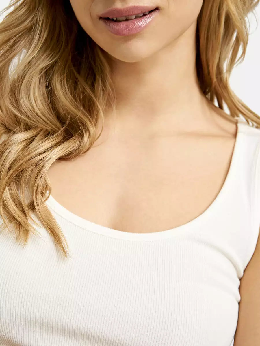 Smith&Soul Fine Rib Tanktop cream white