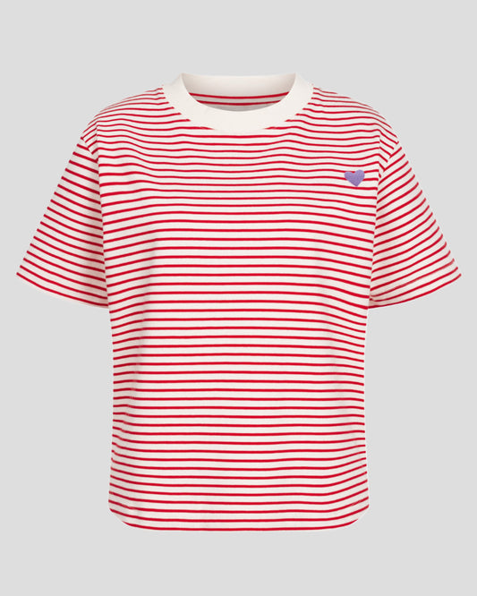 another brand Shirt Streifen mit Herz rot
