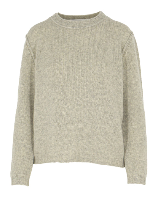 another brand Kaschmir Lurex Pullover hellgrau