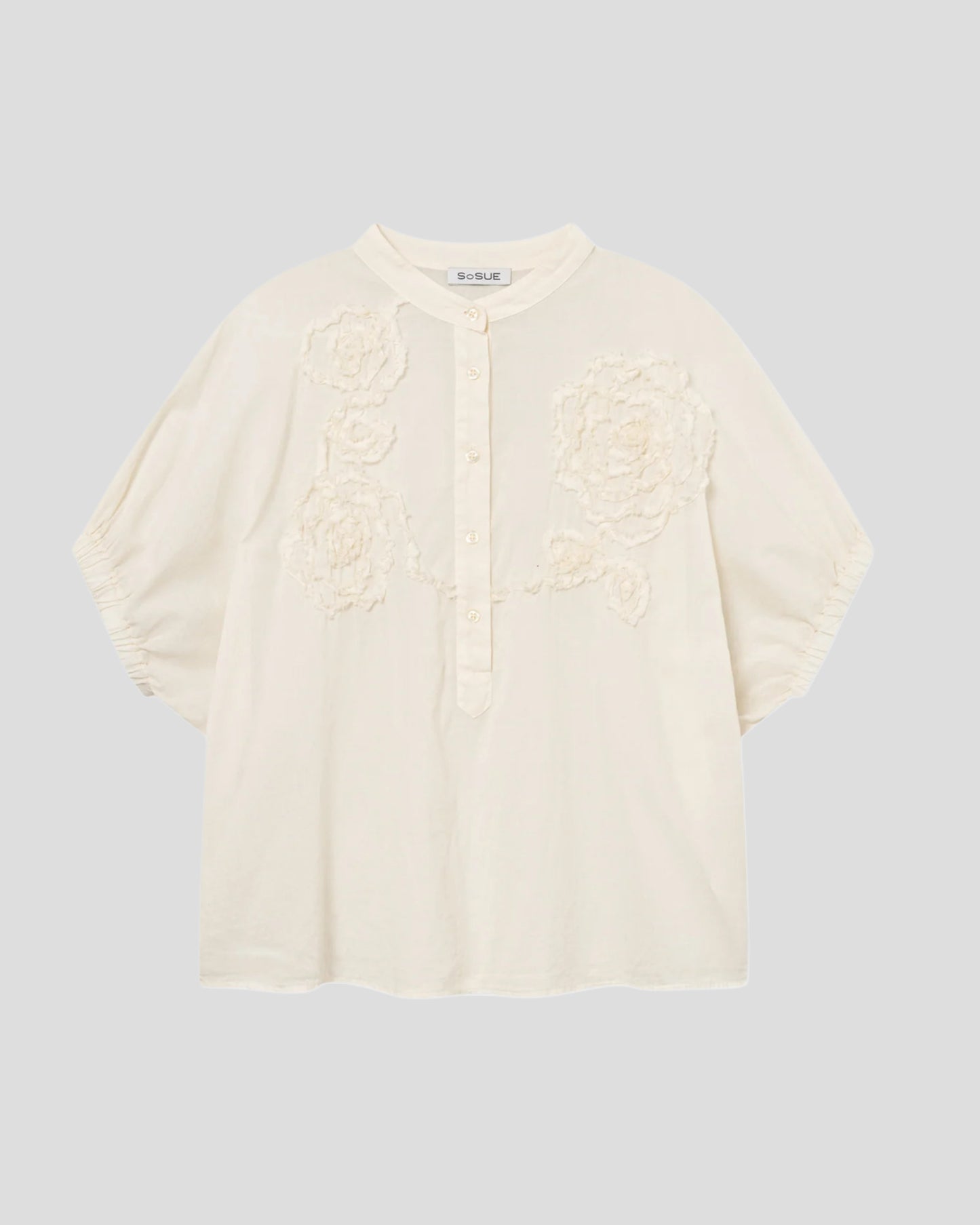 SOSUE Bluse Cowboy Crafted panna