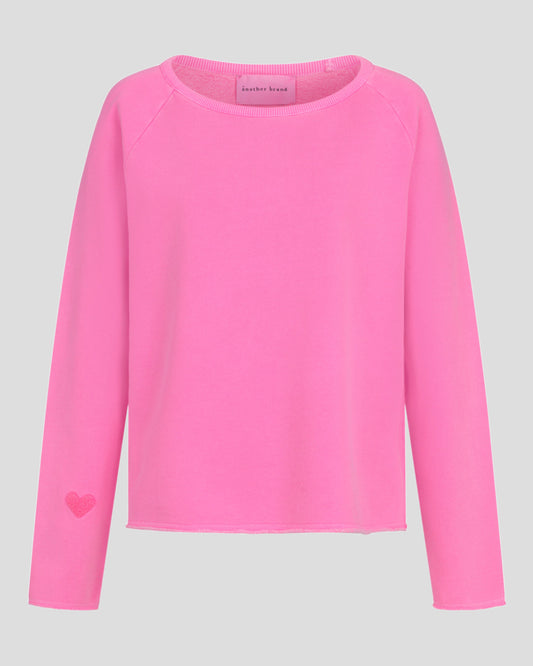 another brand Sweatshirt mit Herz pink