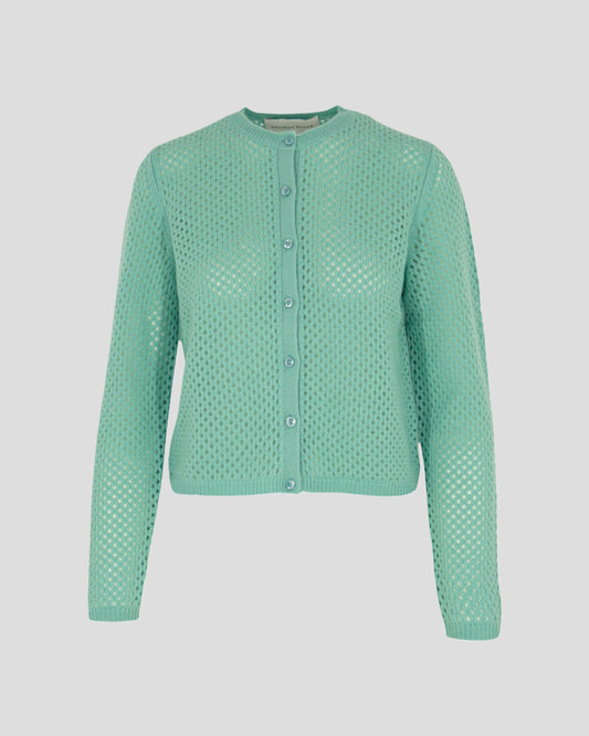 another brand Cardigan Net Stitch